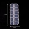 Nail Art Jewelry Storage Box: 12-Grid & 6-Grid, Transparent, Removable, Round & Square Divided Multifunctional Tool Organizer