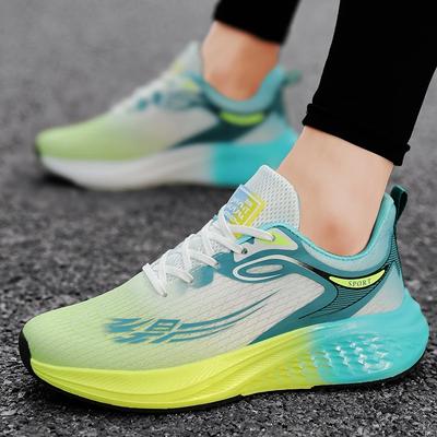 Male Sneakers Mesh Comfortable Flat Casual Lace-up Training Jogging Shoes Comfortable Mesh Tennis Shoes Trendy Walking Shoes Men