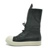 Scarpe Casual da Uomo di Alta Qualità Stivali da Donna a Metà Polpaccio Vera Pelle Lacu Stivali da Moto con Lacci Punta Rotonda Tacco Basso Sneakers Vintage