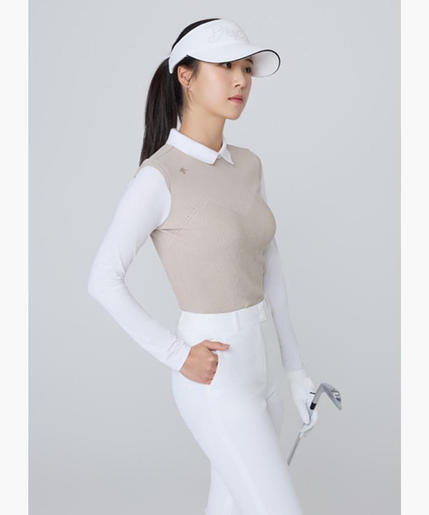 DESCENTE GOLF Women'S Cooling Hybrid Long Sleeve Pullover Dr12Wfkp35