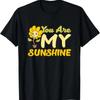 You Are My Sunshine Sunflower Graphic Tee Shirt Soft Breathable Cotton TShirt for Unisex