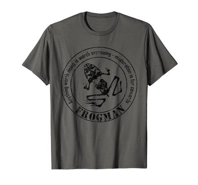 Frogman T-shirt (calm/distressed). T-shirt