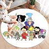 One Piece Logo Round Area Rug Carpet Rug For Living Room Bedroom Sofa Playroom Decor Nonslip Floor Mat