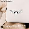 2.7Inch White Eagle Windshield Car Decal, Truck Window Bird Sticker, Wide Wing Vinyl Decal, Outdoor Auto Sticker, Bold Bumper Decor, Laptop Sticker