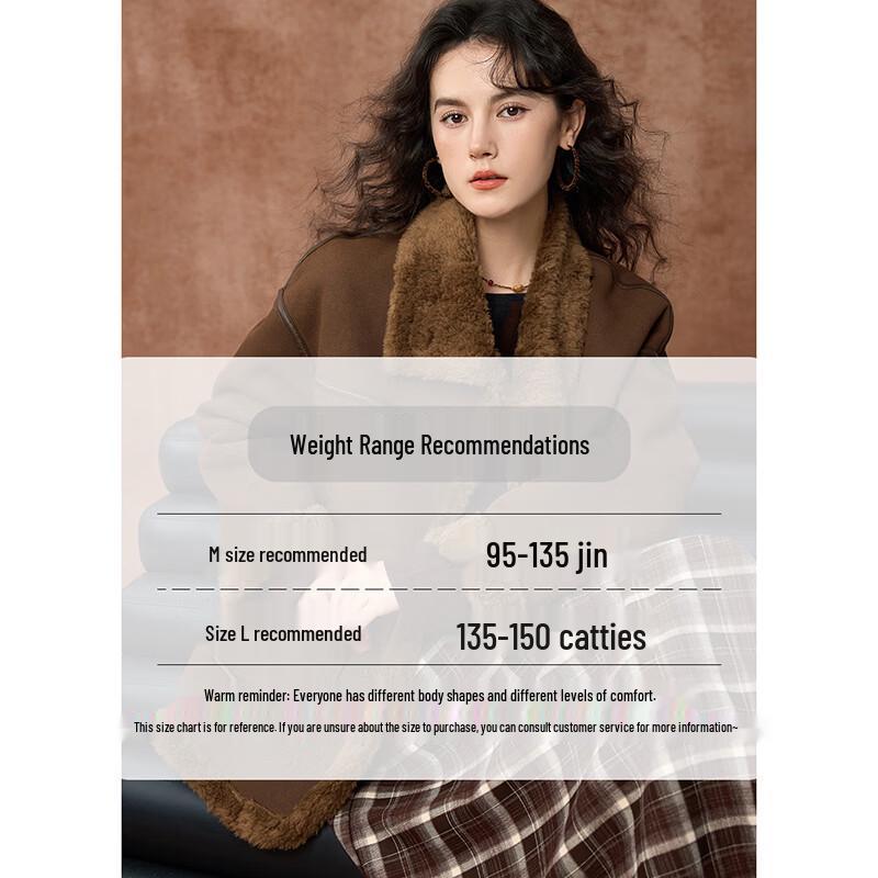Women's Reversible 100% Merino Wool Barn Collar Fur Coat