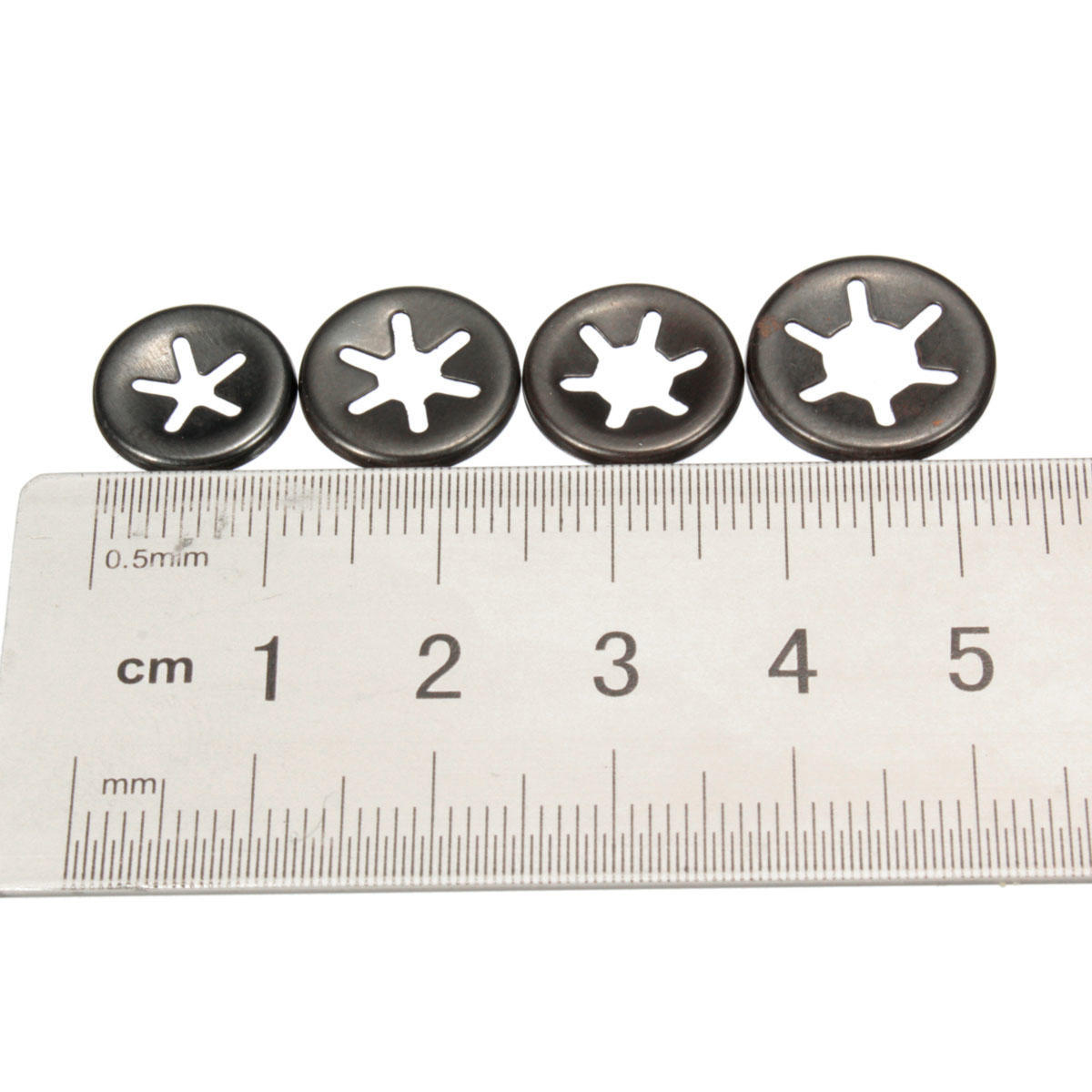 100 Pezzi Clip Di Fissaggio Starlock Push On - Rondelle Bloccaggio Da 6mm