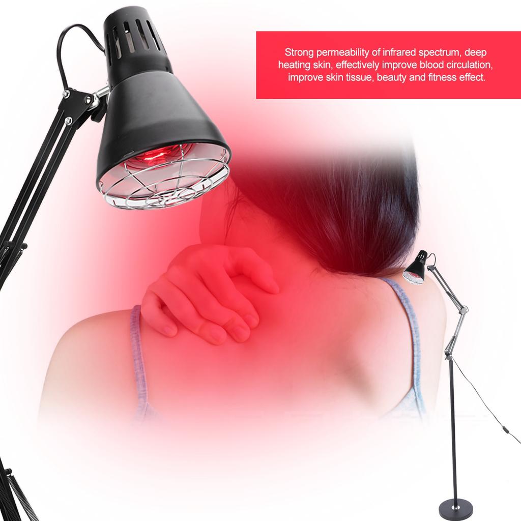 Infrared Light Heating Therapy Muscle Pain Cold Relief Floor Stand Lamp AU Plug