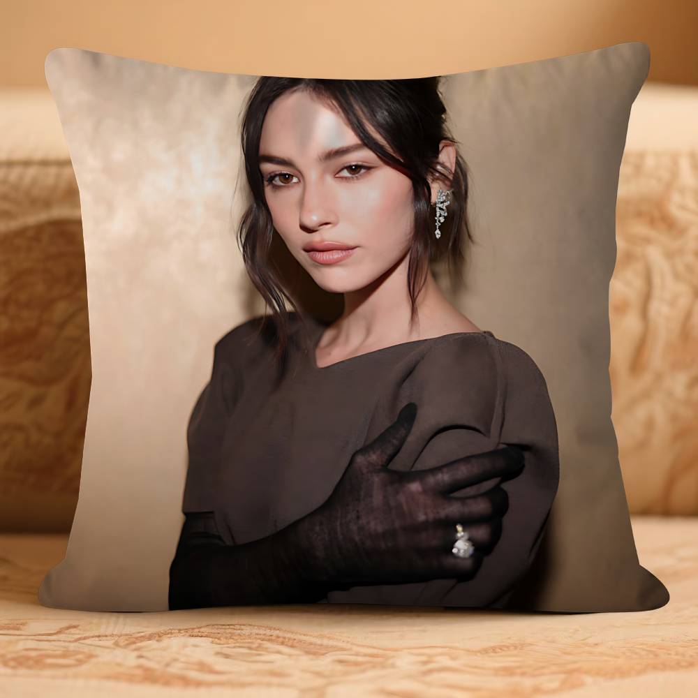 Singer Gracie-E Abrams-S Pillow Case Removable Washable Cushion Cover – All-Season Soft Linen