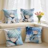 Chongyun Genshin Game Cushion Cover Short Plush Pillow Case Room Sofa Cushion Covers Home Decor Funda