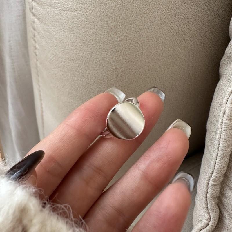 925 Silver Open Finger Ring Punk Heart Irregular Geometric Stackable For Women Girl Jewelry Gift Dropship