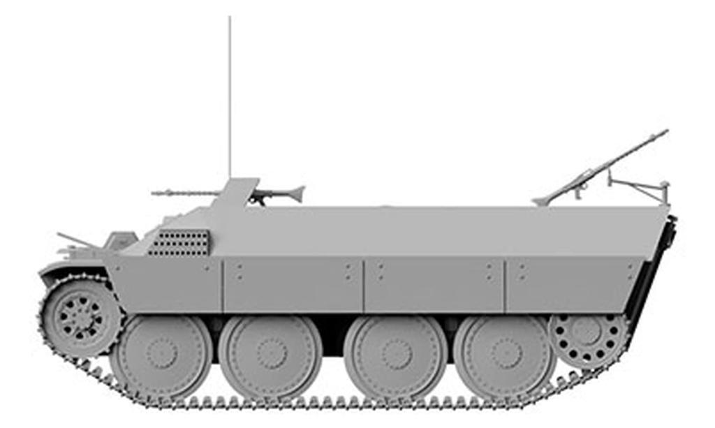 Thunder Model German Army Armored Personnel Carrier Ketchen 1945 Tank Body Plastic Model TB35104 1/35 38(t)