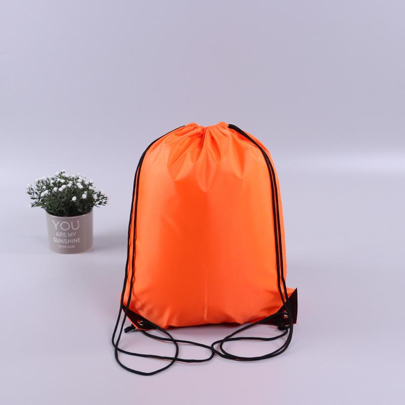 Custom Logo Polyester Drawstring Backpack for Marathon