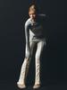 HALF DEVIL US Layered Garter Skirt Shirred Pants_Ivory