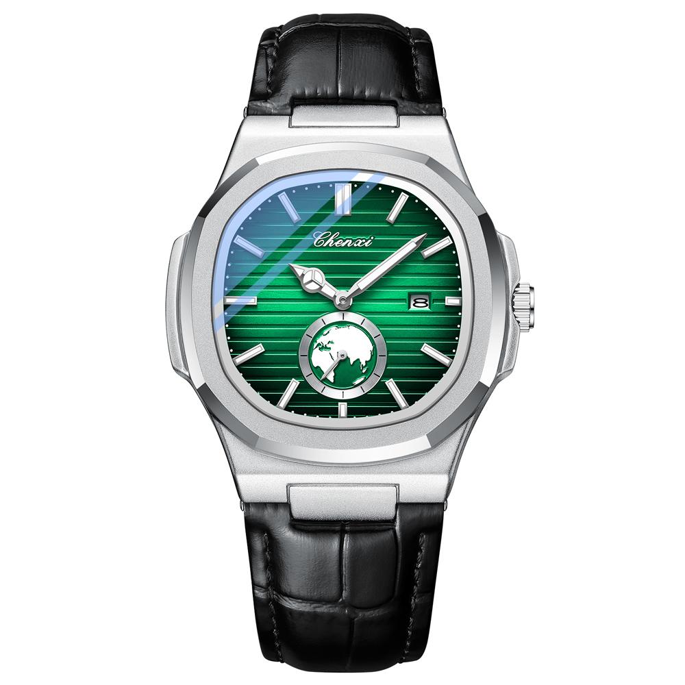 CHENXI Men's Quartz Watch New Style Fashionable Business Men's Watch Date Display Small Seconds Subdial Men's Wristwatch
