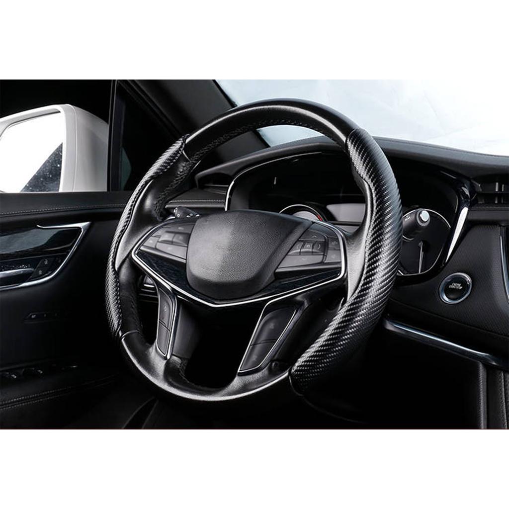 Car Steering Wheel Grip Carbon Pattern Anti Slip Segmented Steering Wheel Protector Cover for Comaro