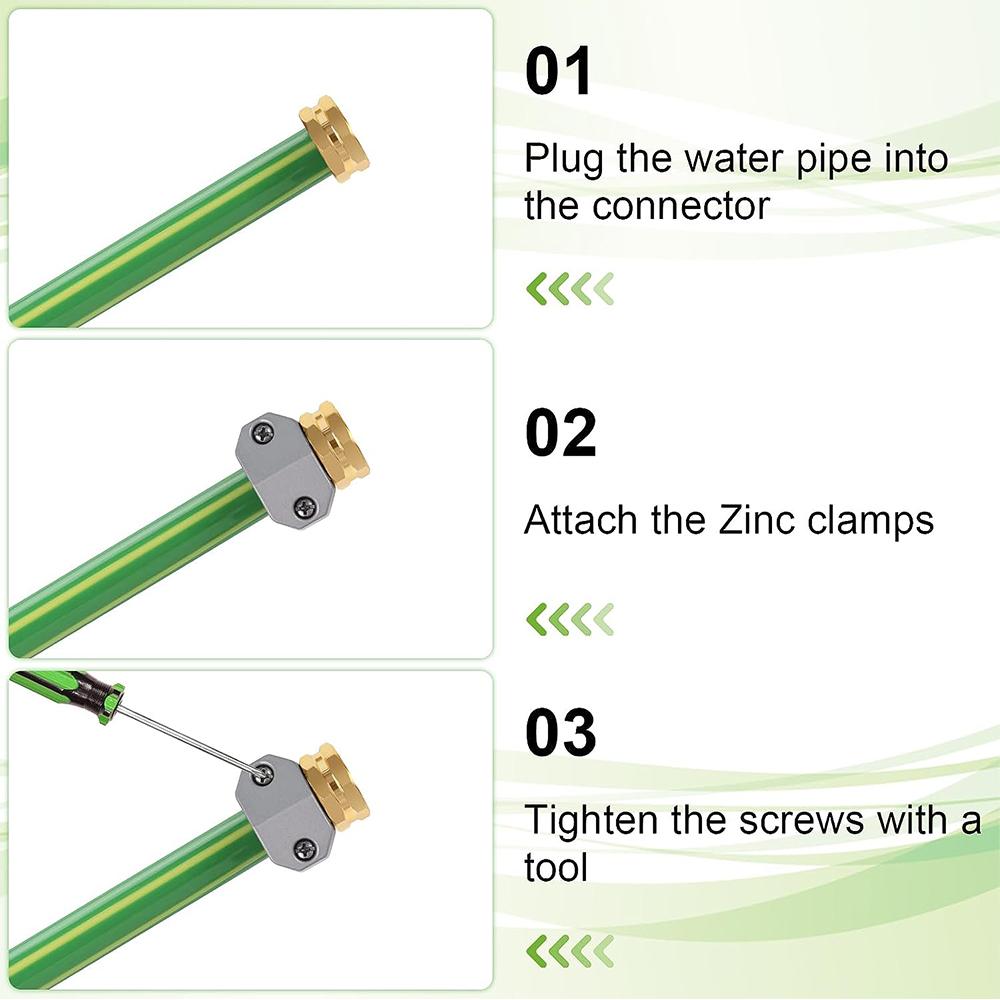 Garden Hose Repair Connector Suitable For 3/4 Inch And 5/8 Inch Garden Hoses