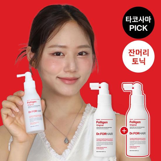 

DR.FORHAIR Folligen Scalp Tonic 120ml+120ml Special Offer/Hair Loss Care Scalp Strengthening Intensive Care