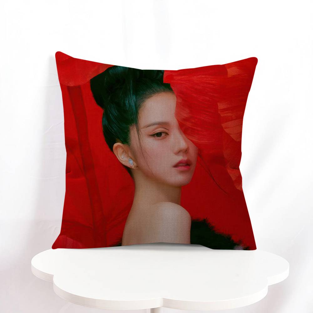 K-Kim J-Ji S-soo Personalisierte Bild-Text Heimdeko-Kissen Haushaltsgeschenke 45x45cm