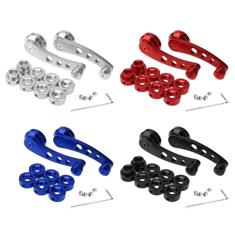 Billet Aluminum Silvery Auto Car Glass Window Winder Riser Handles Crank Knob Universal Billet Aluminum Window Crank Kit