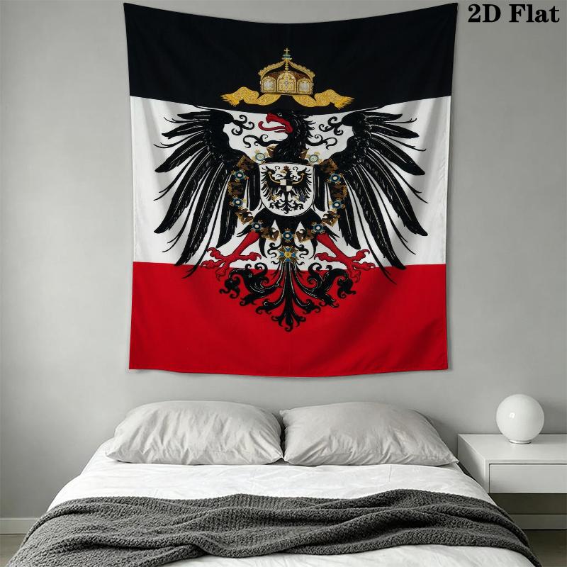 German Empire Wall Tapestry Aesthetic Wall Hanging Printed Fabric Blanket Decorative Tapestries for Bedroom Living Room Home Decor