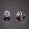 5628 Earring Clip with Colorful Zircon Stone Brass Material for Women