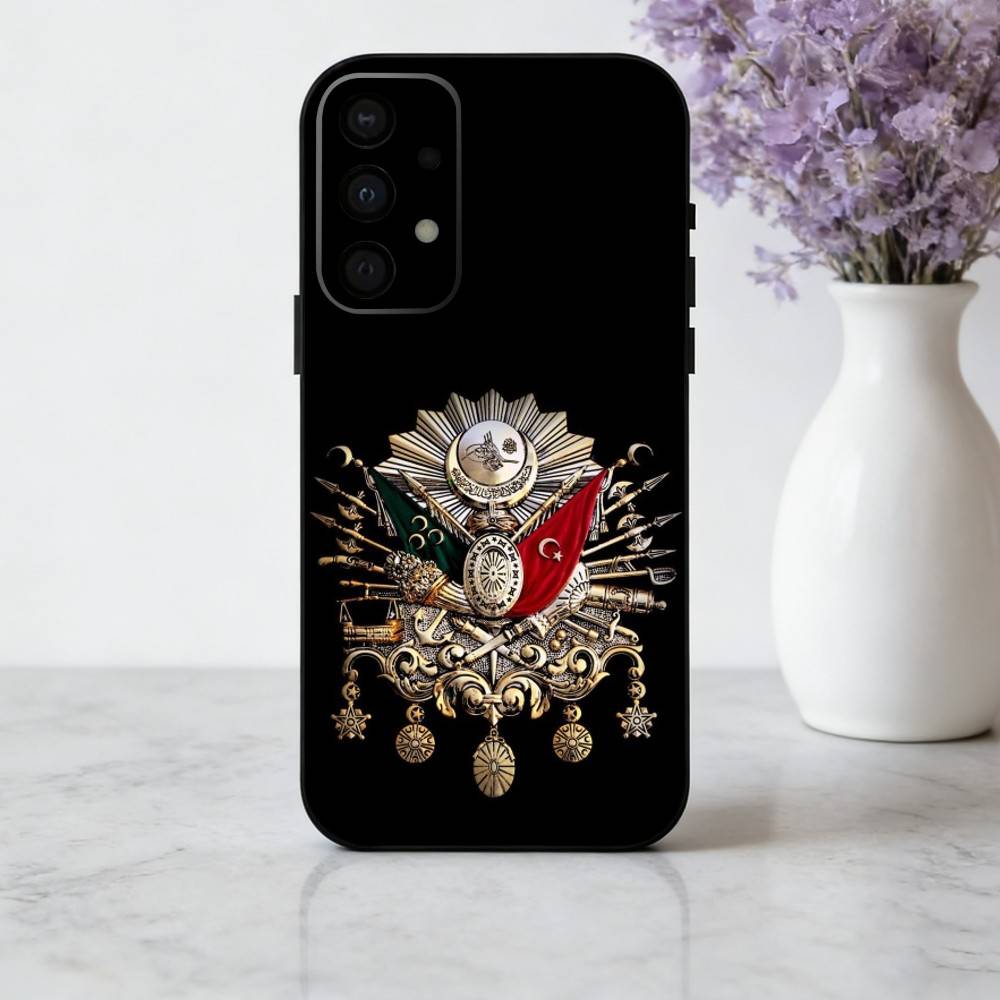 emblem historical Ottoman Empire Coat Of ArmsPhone Case For Samsung Galaxy A73,A72,A71,A70,A53,A52,A51,Soft Silicone Black Cover