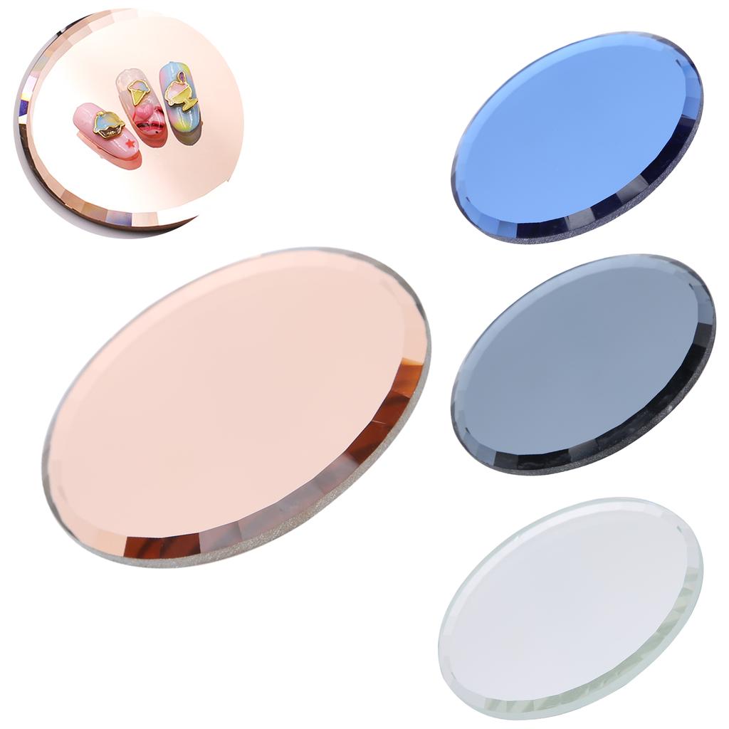 False Nail Mirror Glass Display Board Nail Art Manicure Display Drawing Color Mixing Tool