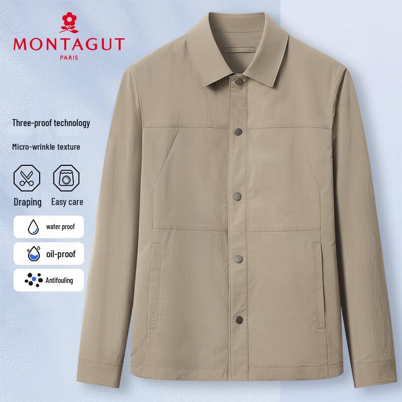 MONTAGUT Men's Business 3-Proof Wrinkle-Resistant Jacket