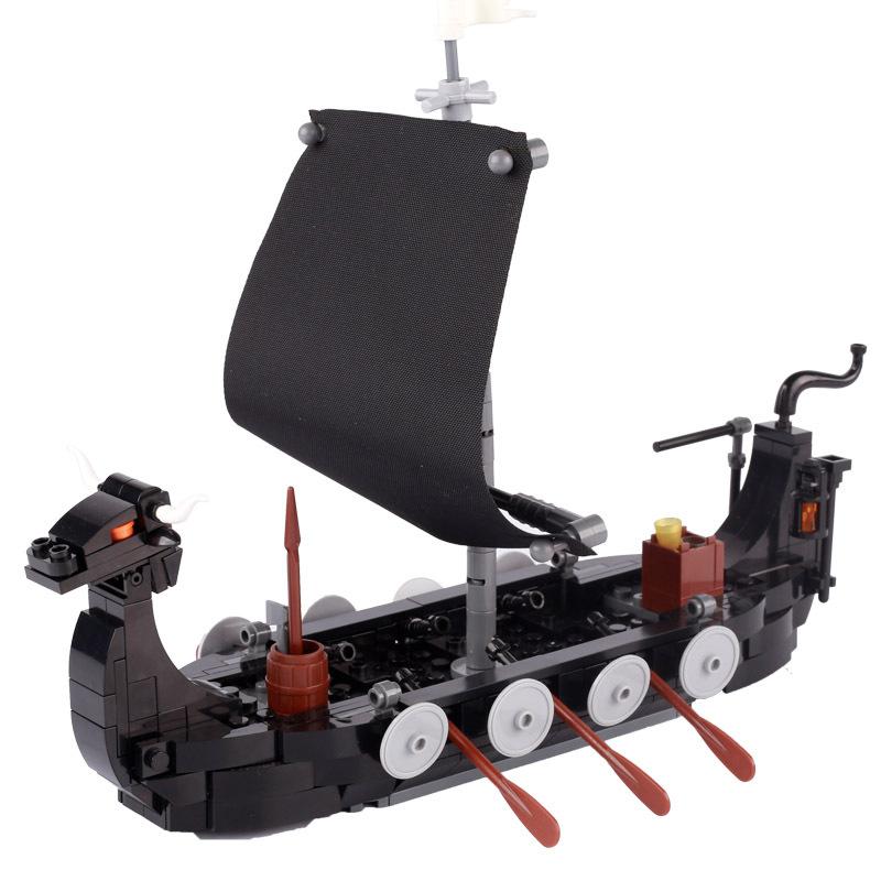 

Совместимый корабль Mid-World Battleship, корабль викингов, лодка-дракон, пиратский корабль, строительный блок, модель, сращивание мелких частиц, образовательная игрушка small particle building block