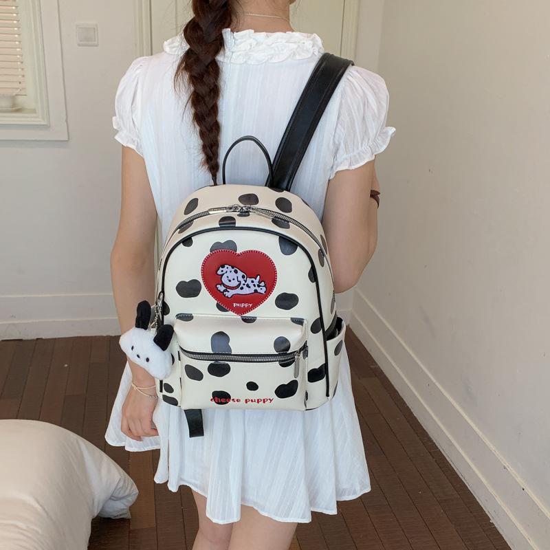 Schoolbag Korean original design cute Dalmatians backpack women 1011 new large-capacity student schoolbag commuter backpack