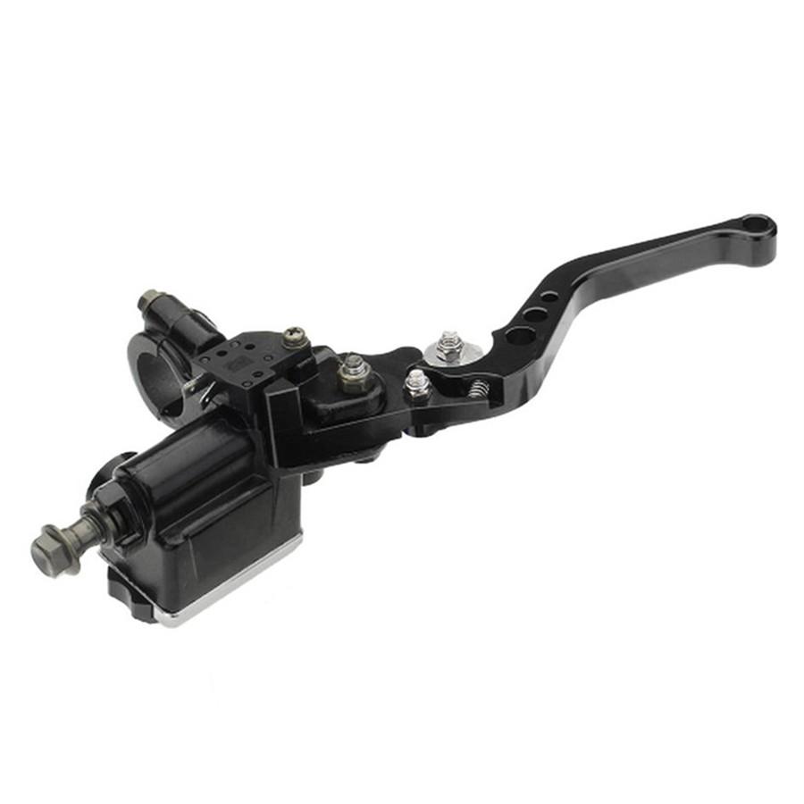 L+R 22mm Motorcycle Master Cylinder Hydraulic Brake Pump Clutch Levers Reservoir
