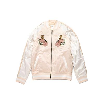 Baseballjacke mit Blumenstickerei Damen Oberteile Rosa VN0A3D7LQIP
