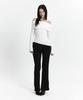 Kyuliti C Asymmetric Off-Shoulder Knit Top_White