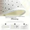 European Checkerboard Retro Border Welcome Mat Indoor and Outdoor Entrance Mat Kitchen and Bathroom Anti Slip Carpet Washable
