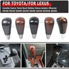 Peach Wood Grain Carbon Fiber Gear Shift Knob Handle Fit For Toyota Corolla Camry Yaris Rav4 Lexus ES300 ES330 ES350 GS300 GS350