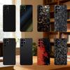 Carbon Fiber Pattern Painting Phone Case For Samsung S25,24,23,22,30,21,10,9,Ultra,Plus,Lite Soft Black Case