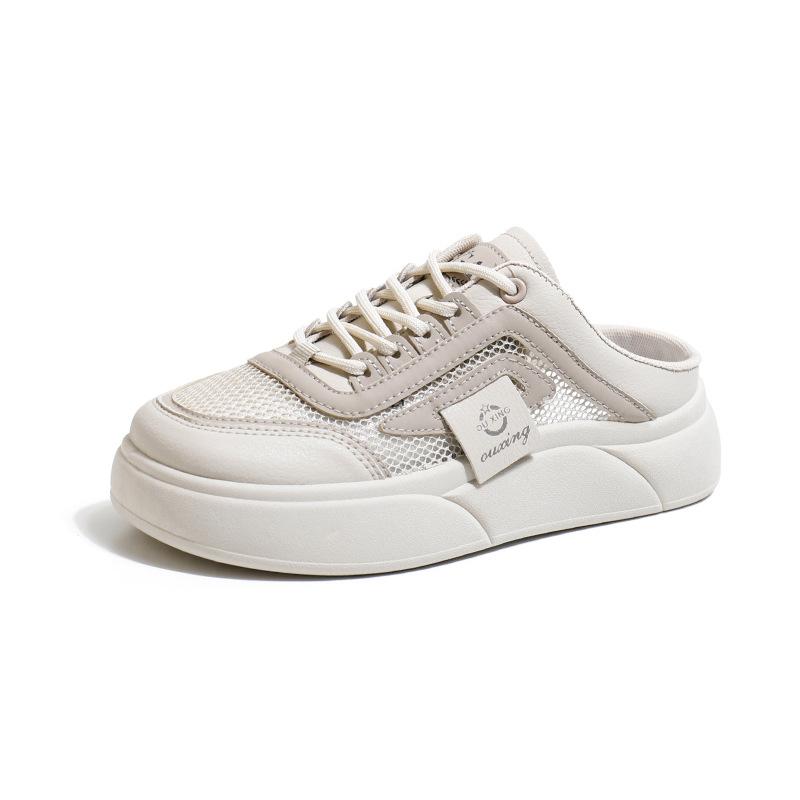 2025 sommer nye ett-stropp sandaler dame yttertøy ins trendy tykksålede sandaler casual strandsko shoot SH102