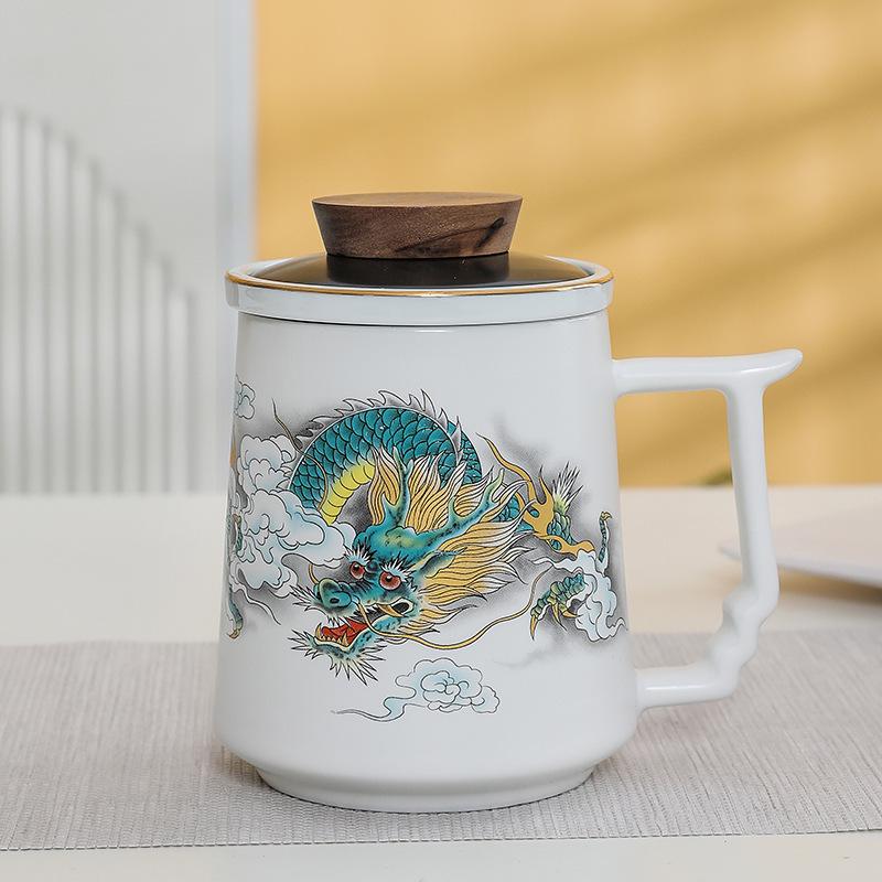 Premium Ceramic Mug with Custom Logo - Gift for Annual Company Event or Cultural Souvenir