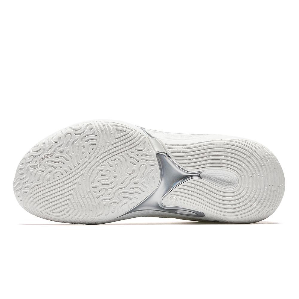 New Anta Cushioning Slip Resistant Low Top Basketball Shoes Men's Papyrus White 912521109-1