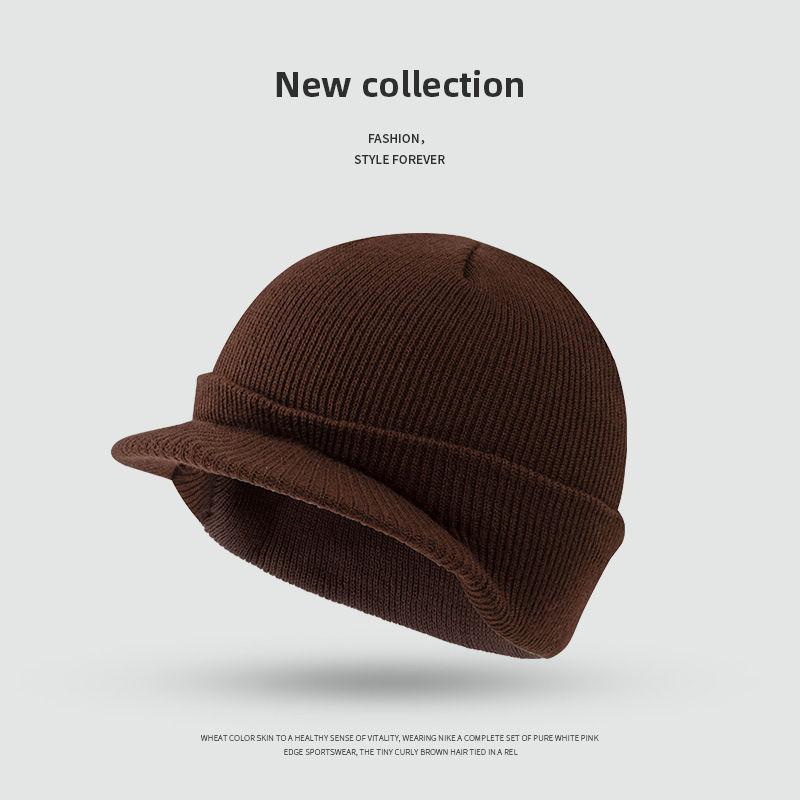 Army Style Cap Military Winter Warm Knitted Hat Thick Beanie Fashion Baseball Caps for Men Women GZW
