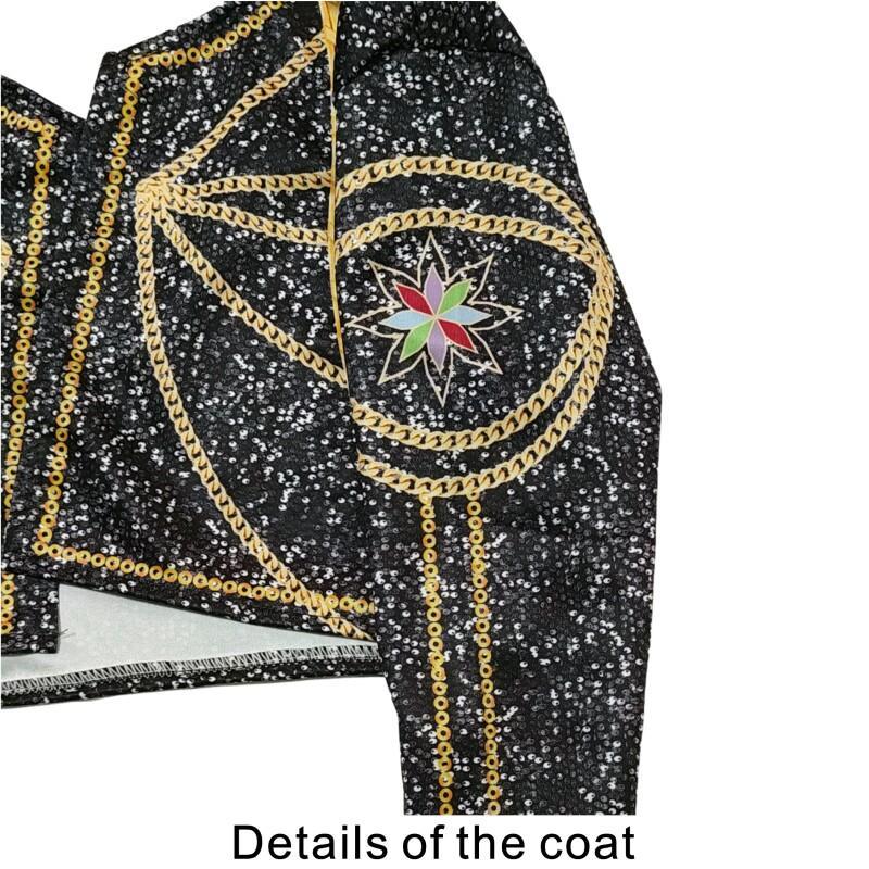 Rumi Demon Czarno-Biały Kostium Cosplay Halloween Scena Dziewczyna Grupa K-Pop Idol Kamizelka Płaszcz Szorty 3-częściowy Mundurek