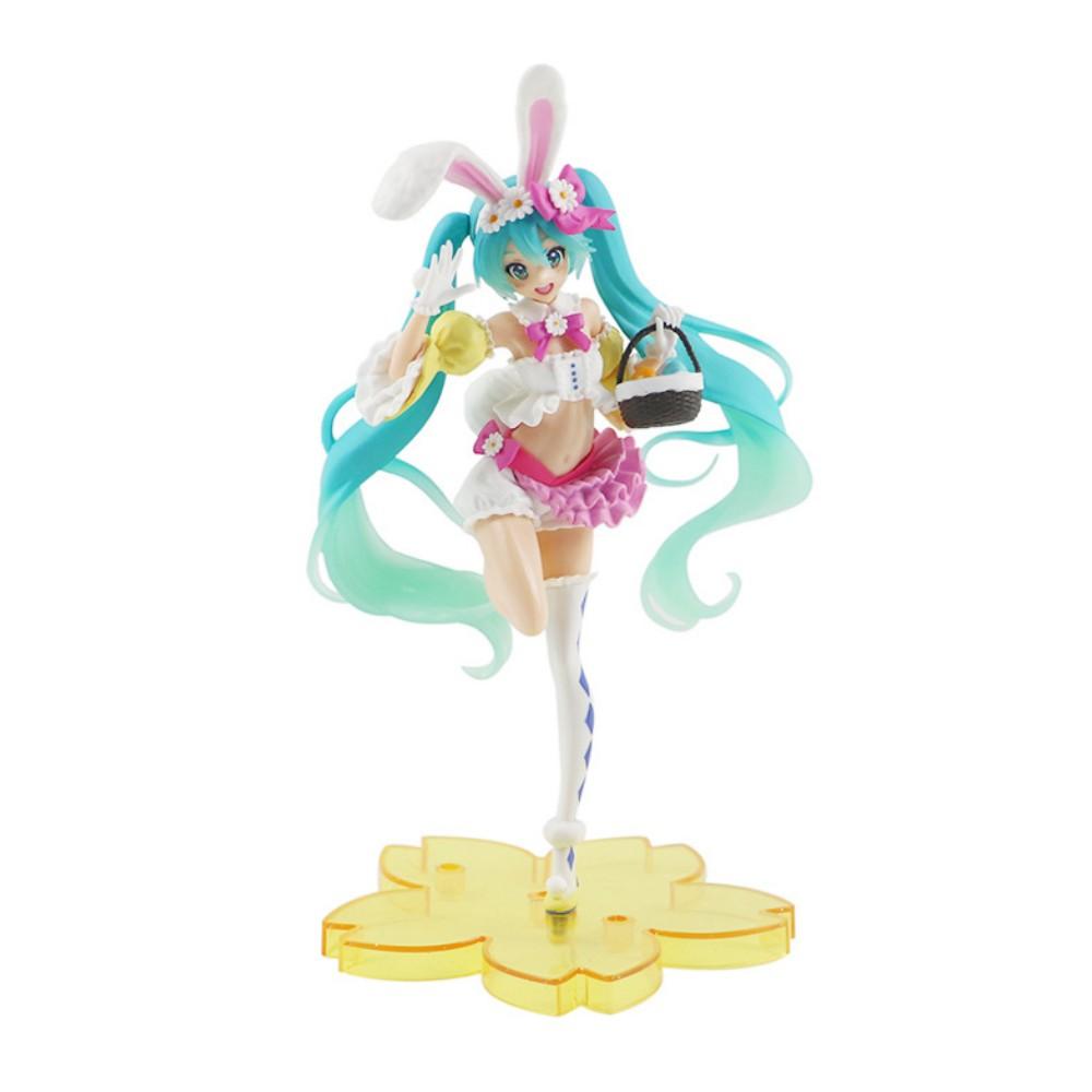 Japanese Anime Figure 15cm Hatsune Miku Kawaiii Girl Sitting In a Chair PVC Model Doll Toys Collection Chrismas Gift