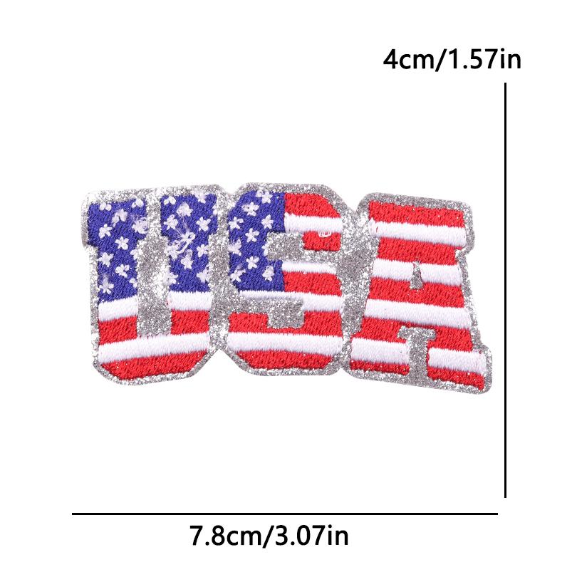 United States 250 Anniversary Embroidery Patch Iron On Patches On Clothes American/USA Applique Decorate Sewing Badges