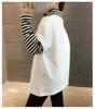 Women's Slim Fit Half-High Collar Two-Piece Effect Long-Sleeve T-Shirt - Autumn Style