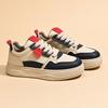 Women's Chunky Platform Sneakers Breathable PU Leather Anti-Slip Sport Walking Shoes for Women Casual Outdoor Comfortable Lace-up Tennis Sneakers