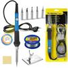 1SET Standard Constant Temperature Electric Soldering Iron Set Adjustable Temperature Belt Switch Electric Welding Pen Maintenance Welding Kit
