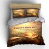 Proverbs 16:3 Religious Bedding Set Bedding set (1 duvet cover, 2 pillowcases, duvet not included)