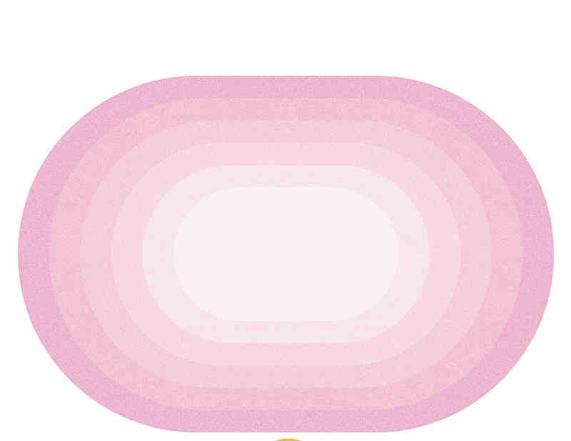 Modern Style Rugs for Bedroom Oval Shape Living Room Decoration Carpet Home Washable Anti-slip Floor Mat Fluffy Soft Bedside Rug