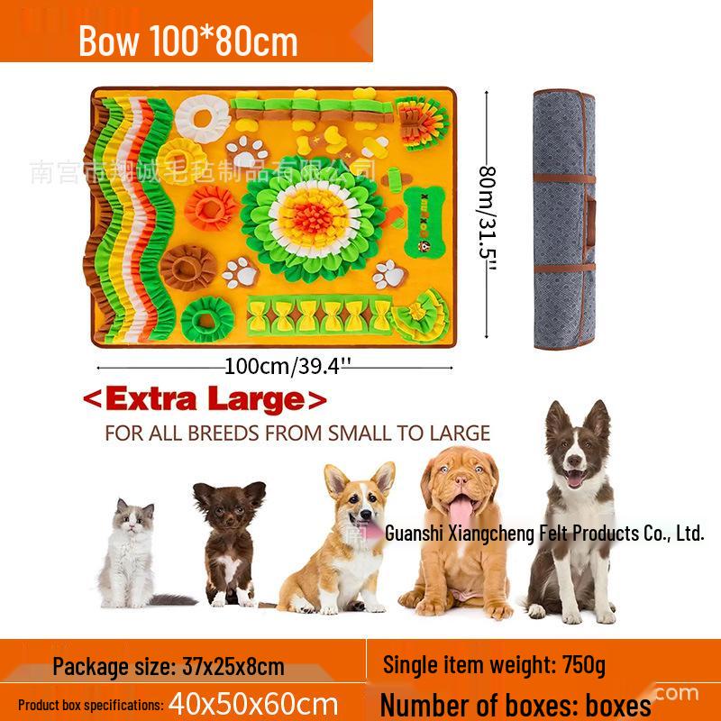 Pet Sniffing Mat: Indoor Dog & Cat Foraging Toy, Decompression Puzzle & Slow Feeder