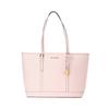 Jet Set Travel Solid Color Retro Large Capacity Letter Logo Pendant Commuting Leather Shoulder Bag Large Women's Soft Pink Large